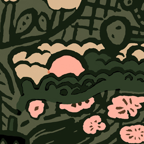 dark green,green,pink