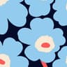 blue,white,peach