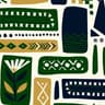 white,dark green